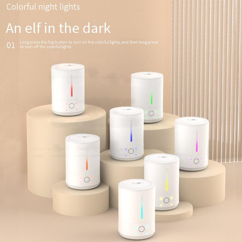 Ultraschall-Luftbefeuchter mit großer Kapazität, Diffusor für ätherische Öle, LED-Stimmungslicht, Fernbedienung und Smart-Timer – Leiser Betrieb für Zuhause und das Büro_voghion.com