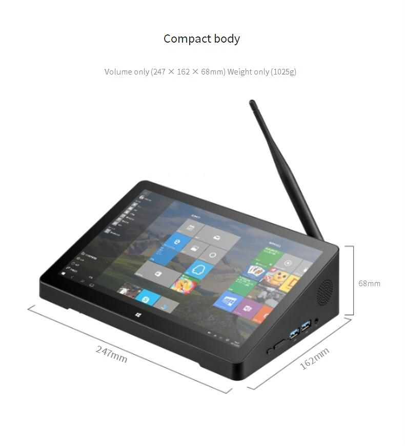 PIPO Windows 10.1-inch Industrial Tablet PC With 8GB RAM & 128GB Storage, Bluetooth Support, WiFi Connectivity For Business & Commercial Use_voghion.com
