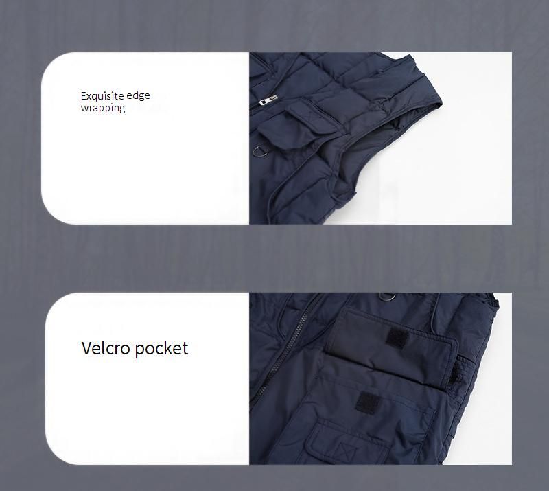 Men's Winter Padded Vest With 10 Pockets - Lightweight Warm Fleece Lined Sleeveless Jacket For Casual & Outdoor Wear (Multiple Colors & Sizes)_voghion.com