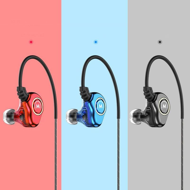 Z802 4-core Dual Moving Coil HiFi in-ear bedrade oortelefoon Sport-bas-headset_voghion.com