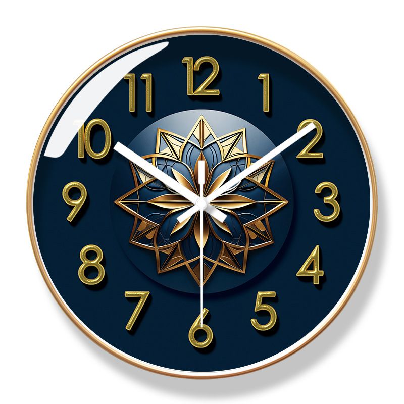 Yipula 7042 Round Silent Living Room Bedroom Wall Fashionable American Style Clock For Home Use_voghion.com