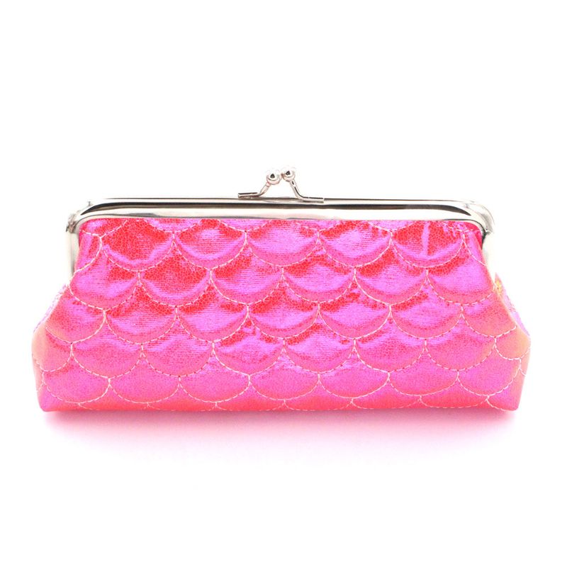 Ny laser fish scale møntpung farverig havfrue damer sød lille pung medium og lang clutch taske på lager_voghion.com