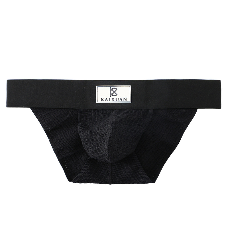 Ropa interior para hombre 2025d, calzoncillos triangulares, sexys, de punto, de algodón, transpirables, con bolsa grande, cómodos, con personalidad, a la moda y para jóvenes._voghion.com