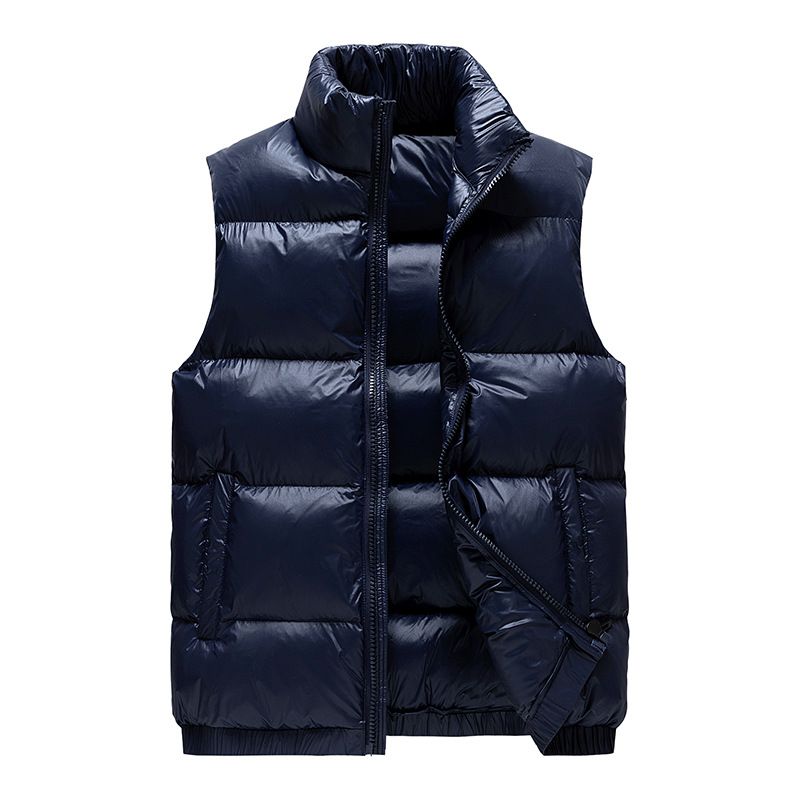 Autunno e inverno luminoso ispessito caldo alla moda marchio senza maniche piumino gilet di cotone da uomo_voghion.com