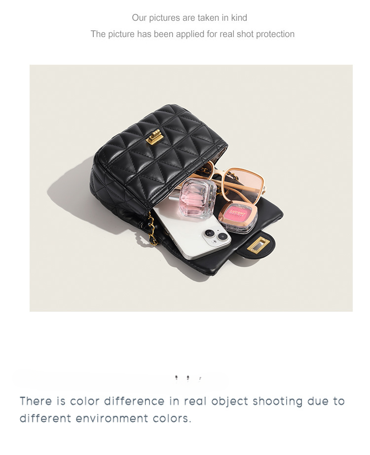 Borsa a tracolla alla moda, nuova borsa con catena di diamanti, borsa da ascella classica di nicchia di grande capacità, la scelta migliore per le bellezze!_voghion.com