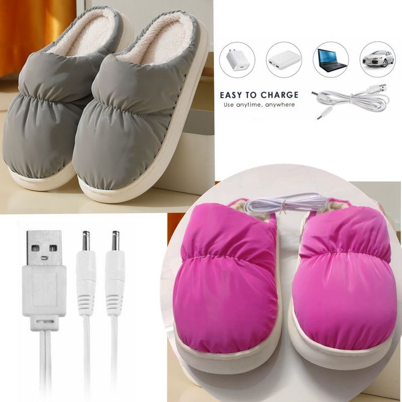 Stivali riscaldanti USB fornitura transfrontaliera produttori di scarpe elettriche 5vusb scarpe elettriche pantofole USB scaldapiedi_voghion.com