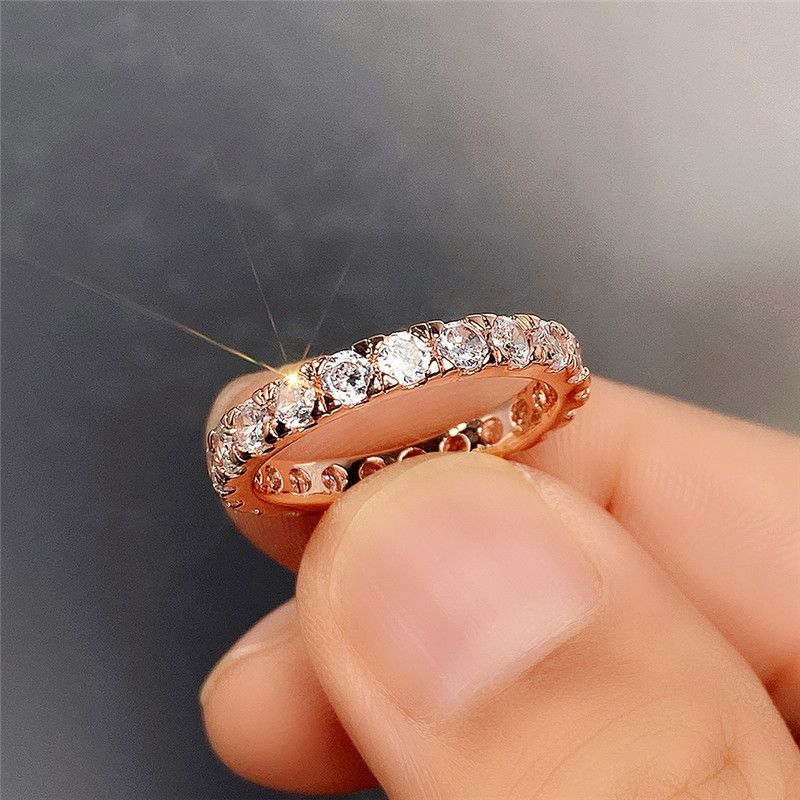 Finger Ring For Women Shiny Cubic Zirconia Delicate Female Accessories Versatile Jewelry Gifts_voghion.com