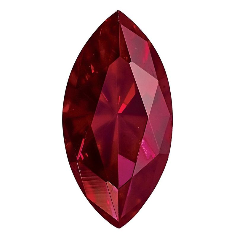 Created Ruby 10x5mm Marquise_voghion.com