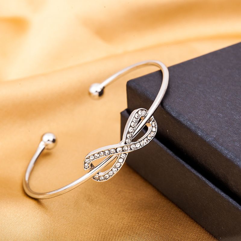 Brățară simplă 8 forme de diamante deschisă din aliaj Brățară Yiwu Street Jewelry_voghion.com