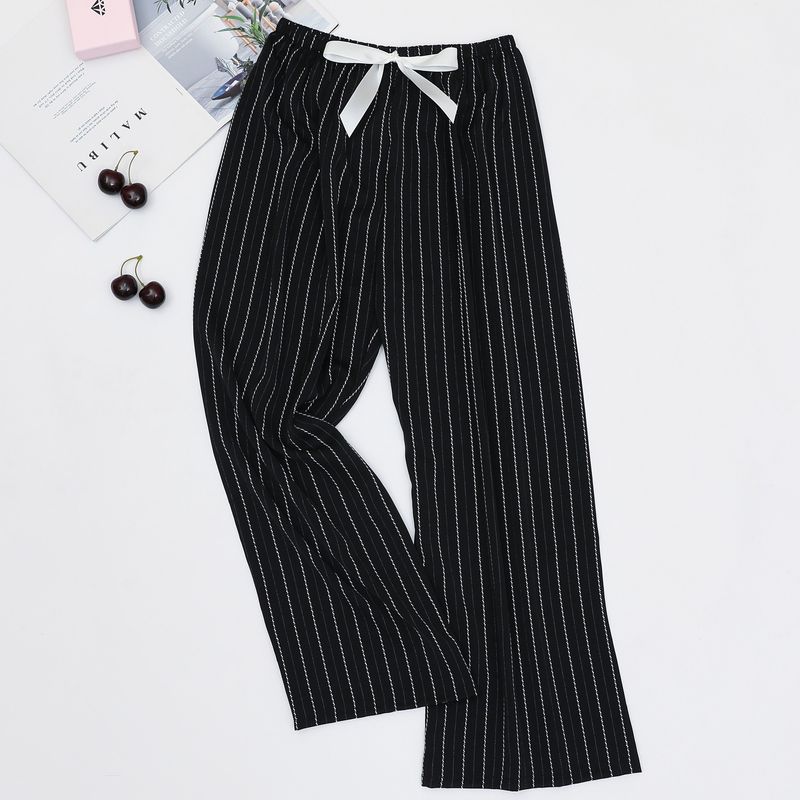 Women's Sleepwears Thin loose large size can be worn outside the home pants wide-leg pants_voghion.com