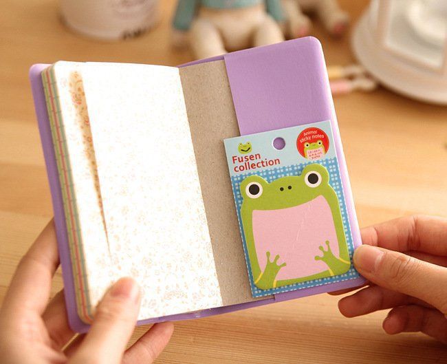 Desenho animado criativo Note Book escritório Post-it notas n vezes coreano papelaria simples fofo animal panda feliz_voghion.com