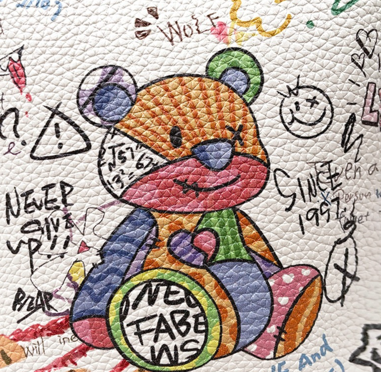 Damentasche Design Graffiti Bär Eimertasche Mode Vielseitige Unterarmtasche Tragbare Umhängetasche Handytasche_voghion.com