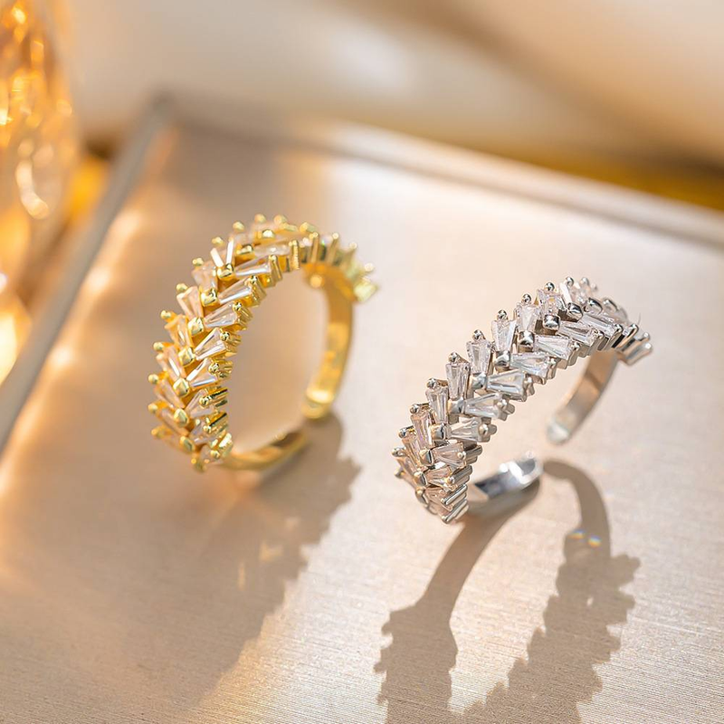 Anelli di lusso con fascia in zircone per donna, anello dell'eternità con cristalli CZ verdi/bianchi/arcobaleno, gioielli di fidanzamento per matrimonio, regalo d'amore_voghion.com