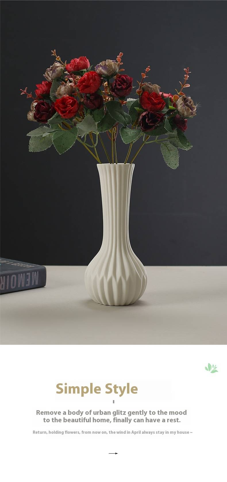Anpassbare Keramikvase – Minimalistische weiße Keramik-Blumenvase zur Inneneinrichtung, handgefertigtes Kunsthandwerker-Mittelstück für Wohnzimmer und Esstisch_voghion.com
