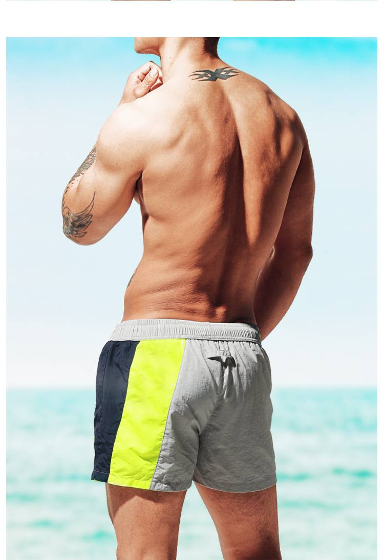Men's Flat-angle Loose Swimming Trunks And Quick-drying Beach Pants_voghion.com