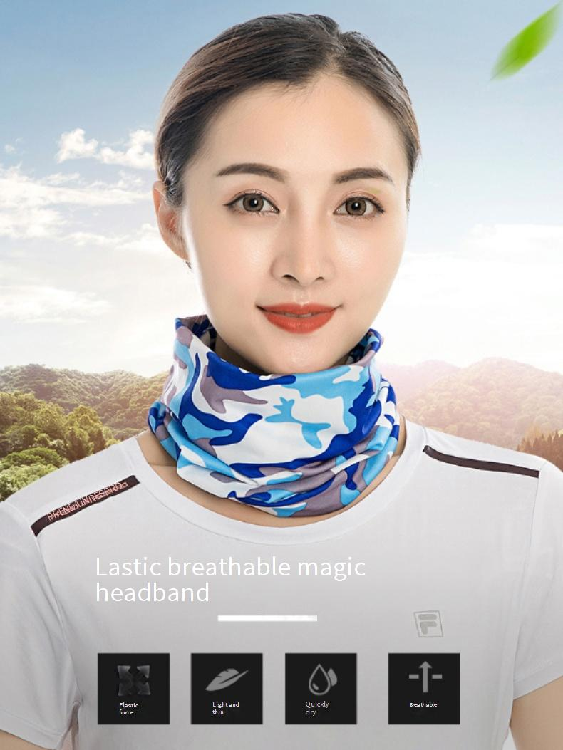 Maschera da ciclismo, maschera estiva da ciclismo all'aperto, sciarpa solare in seta di latte, foulard magico multifunzionale, collare di protezione per il collo_voghion.com