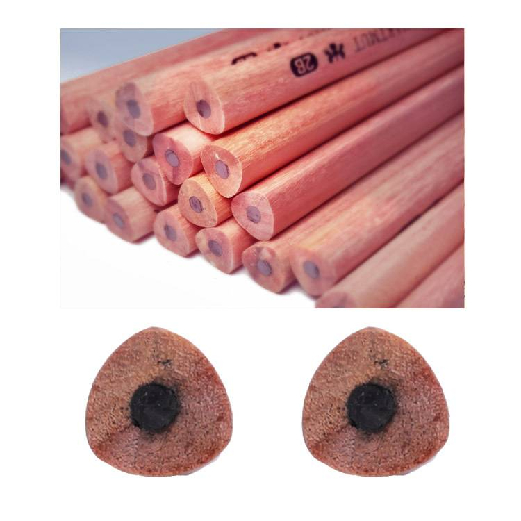Natural Wood Hexagonal Sketch Pencils Set - 2B Exam Pencils For Students, Wooden Drawing Pencils For Kids & Artists, Triangular & Hexagonal Design_voghion.com