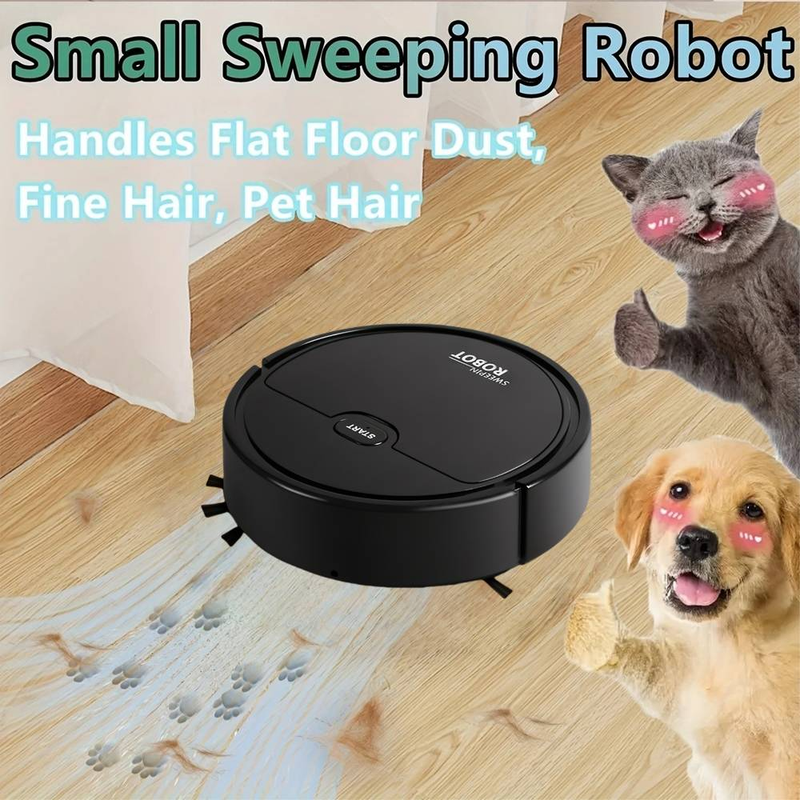 Robot Vacuum Cleaner - Compact Flat Design, Powerful Suction And Navigation System, Ideal For Home And Commercial Cleaning_voghion.com
