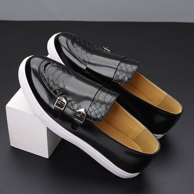 Men's Shoes Men's British Style Casual Shoes – Wide Width Oxfords (Non-Slip & Breathable)_voghion.com