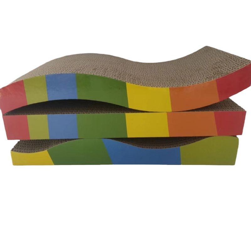 Corrugated Paper Board Supplies Toy Wear-Resistant Scratch-Resistant Cat Scratching Pad Pet Play_voghion.com
