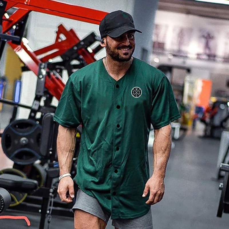Kurzarm-Poloshirt-Cardigan für Herren, T-Shirt mit V-Ausschnitt, lässiges, atmungsaktives Lauf-Trainingsoberteil_voghion.com