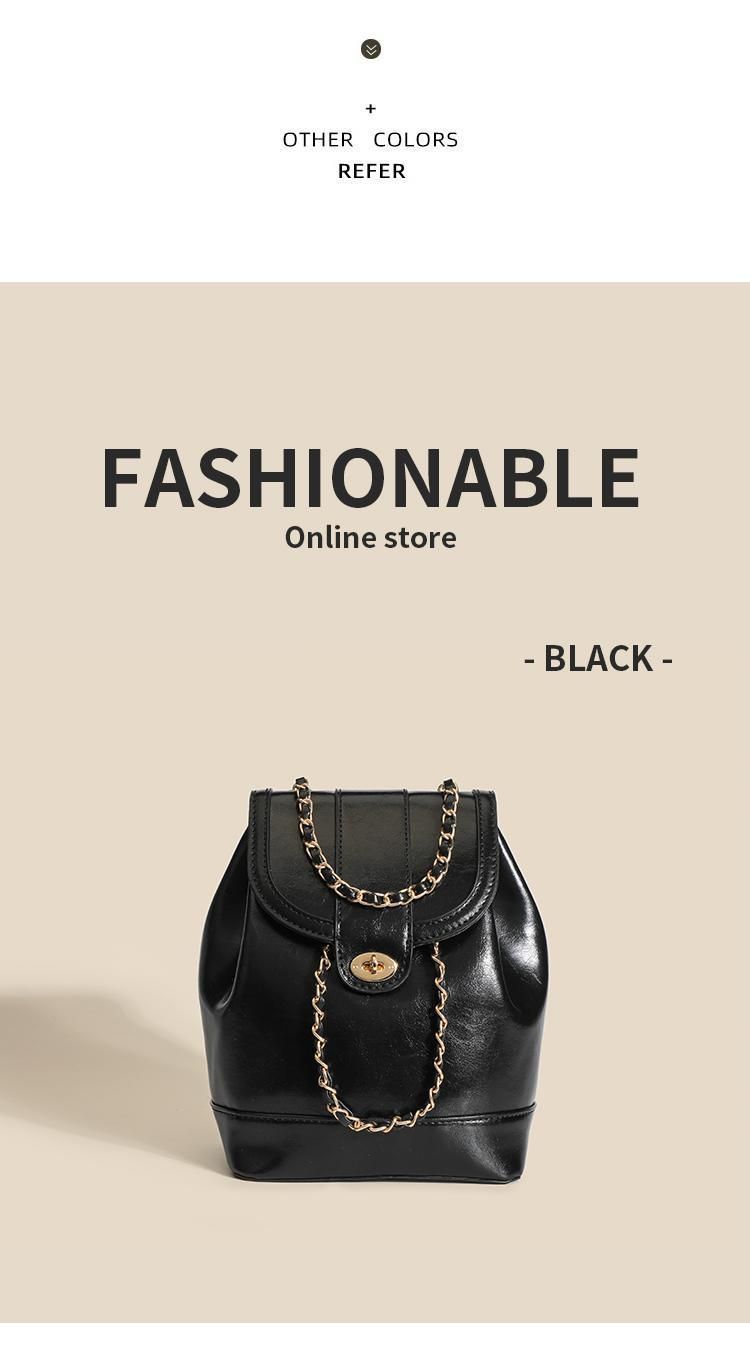 【Esclusiva dal vivo】Zaino con catena di nicchia in stile coreano 2025 Nuova borsa a tracolla da viaggio da donna alla moda per pendolari_voghion.com