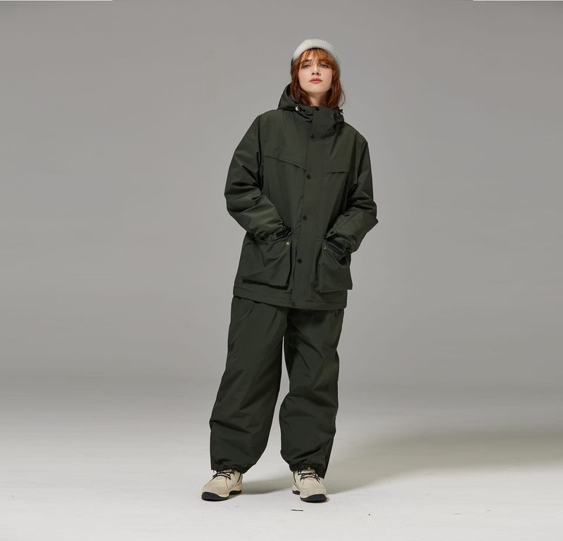 001 Ski Suit Double Single Board Set Couple Outfit Unisex Trendy Style_voghion.com