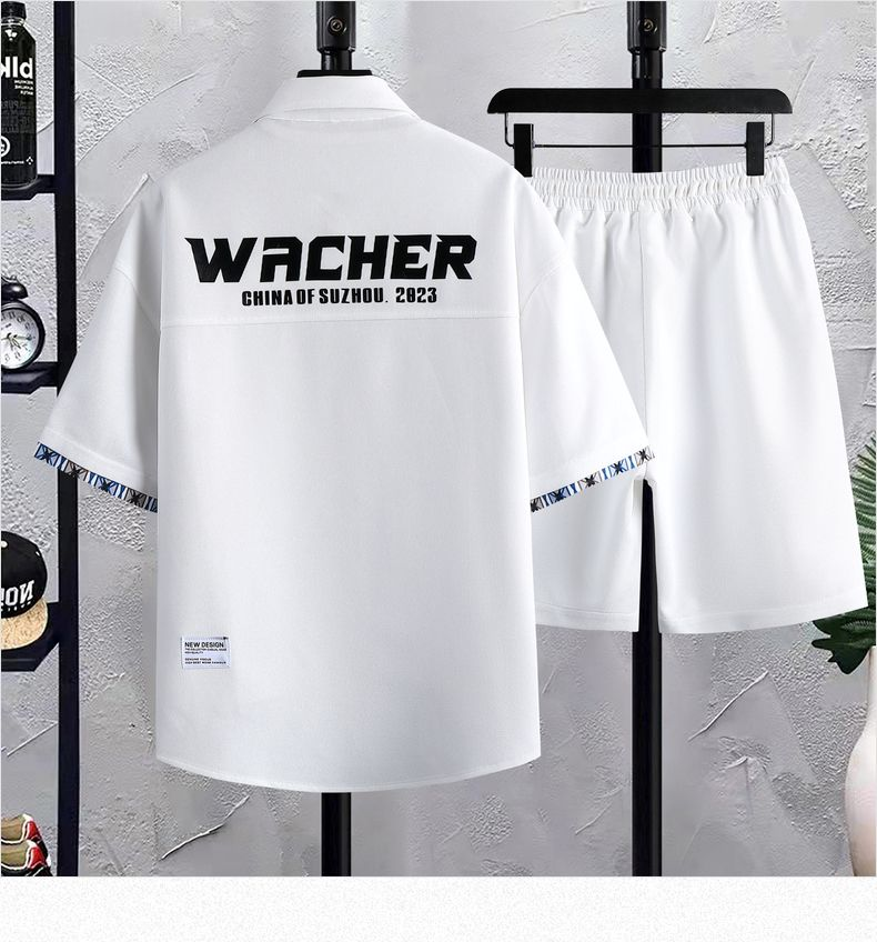 Sommer 2024 Neues Jugend-Kurzarm-Shorts-Set aus Eisseide für Sport und Freizeit_voghion.com