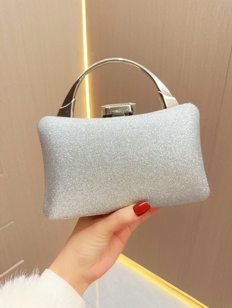 Borsa da sera piccola piegata con diamanti acqua New Party da donna_voghion.com