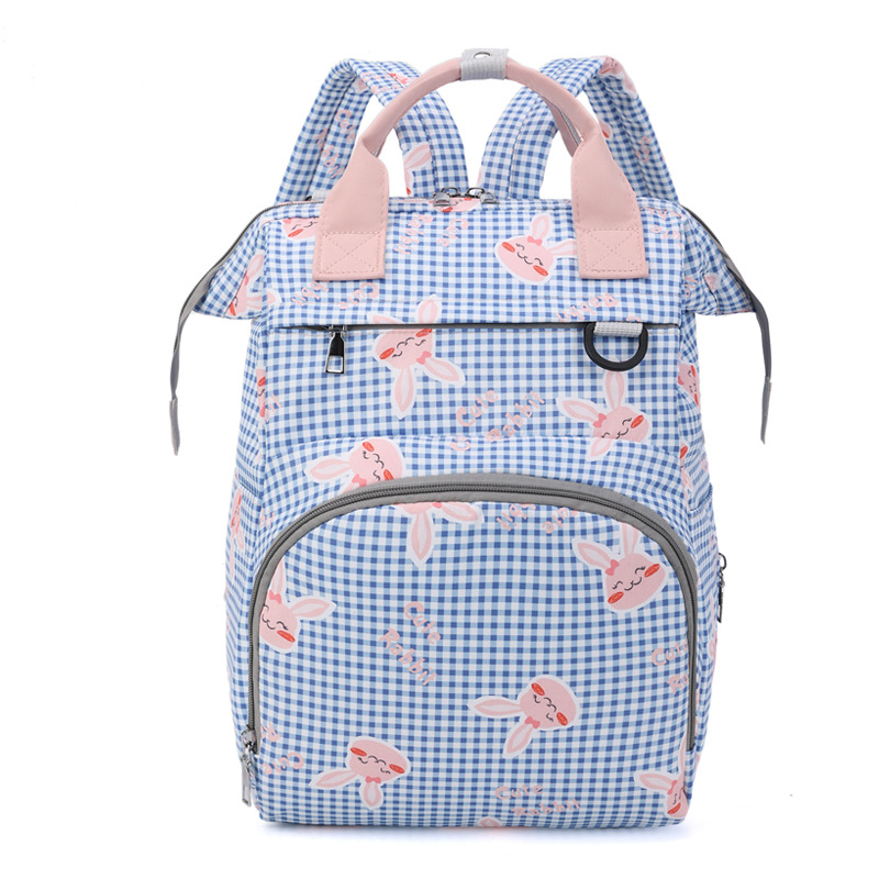 Maman imprimée multifonctionnelle 2024 pour le stockage extérieur, sac à dos de grande capacité, sac léger pour mère et bébé_voghion.com