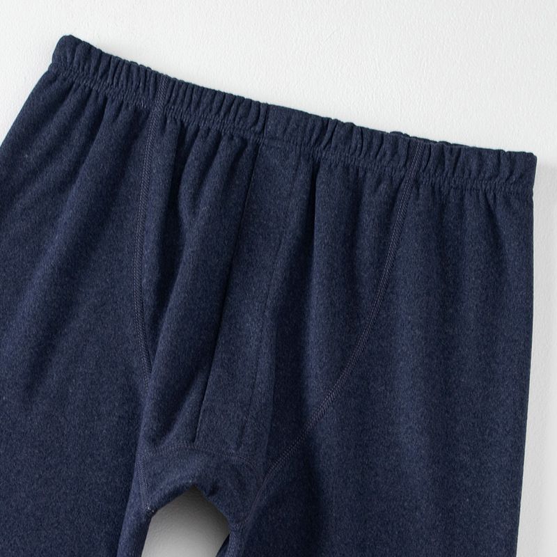 Overseas Platform Special Code Autumn Winter Men's Solid Color Sleeve Long Pants Thermal Underwear Set Base Shirt_voghion.com