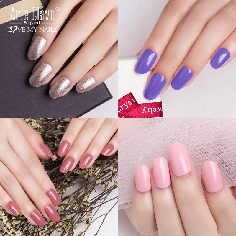 Clou Beaute Gel-Nagellack-Set, HEMA-frei, Braun, Erde, Kaffee, semipermanente Lacke, Nail Art, LED-UV-Gel, Maniküre-Set, 10-teilig_voghion.com