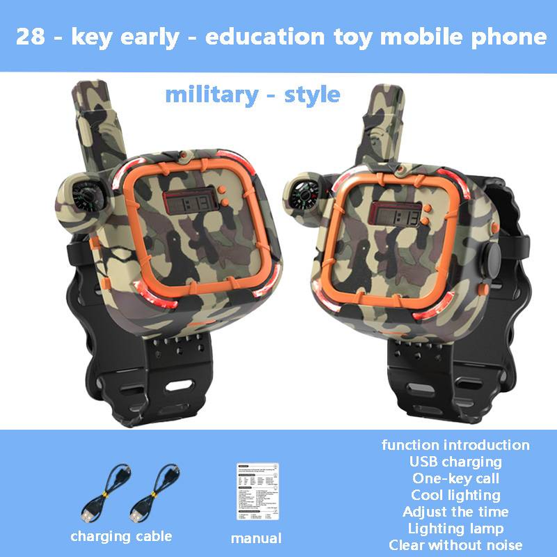 Cartoon - Style Children's Walkie - Talkie Watch, A Wireless Communication Pager That Serves As A Parent - Child Interactive Toy._voghion.com