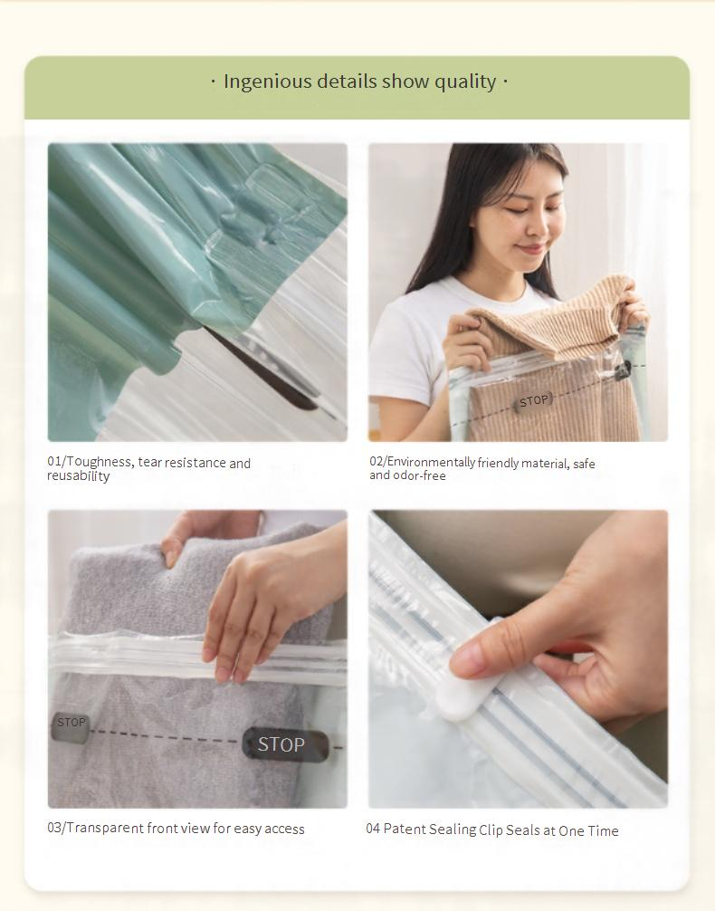 Vacuum Compression Bag Three Dimensional Bag Pumping And Pressing Dual Purpose Household Clothes Quilt Compression Bag Electric Pump Storage Bag Set_voghion.com