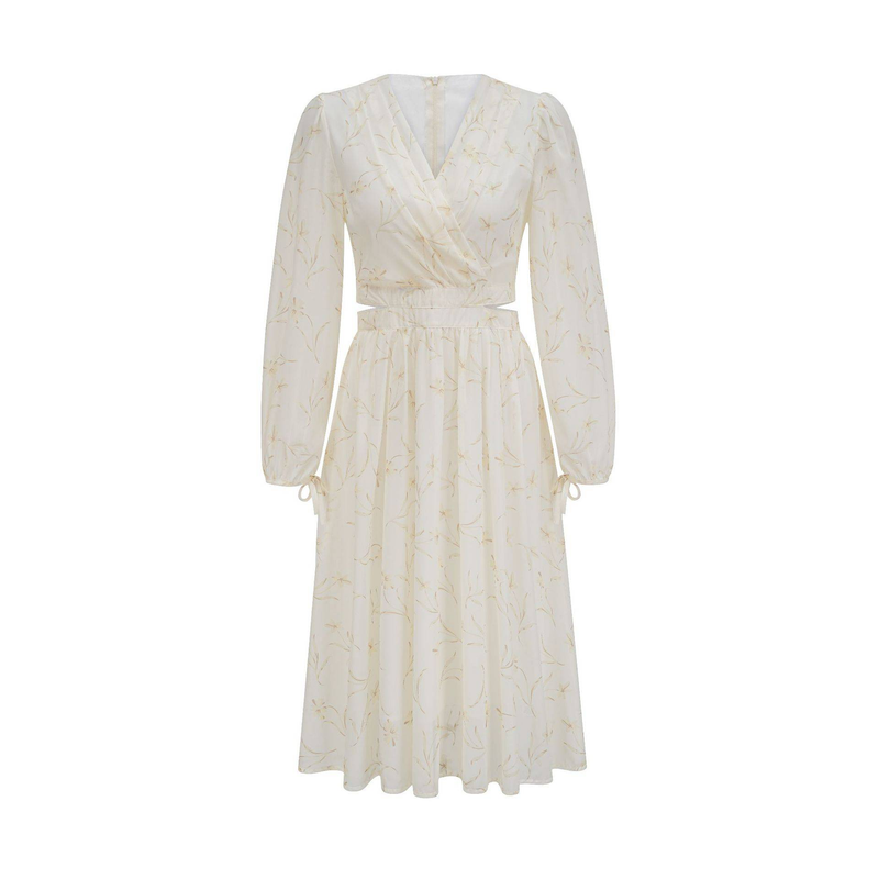 Damenbekleidung Kleid Fairy Air Long Damen Sommer Süß Floral Langer Rock Taille Mittellang A-Linie Rock_voghion.com