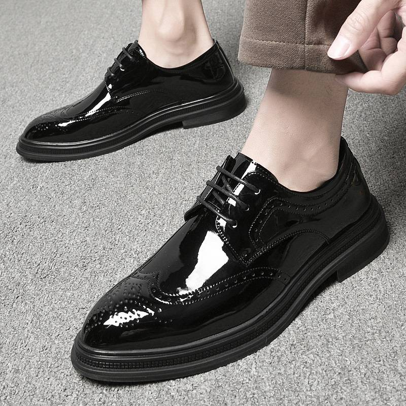 Men Shoes Mens Business Dress Retro Gentleman Formal Carved Brogue Formal Shoes Men High Quality Casual Shoes_voghion.com