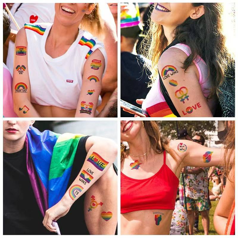 Pack de 10 pegatinas del Orgullo: calcomanías inclusivas LGBTQ+ con diseños bisexuales, transgénero y lésbicos para portátil y casco._voghion.com
