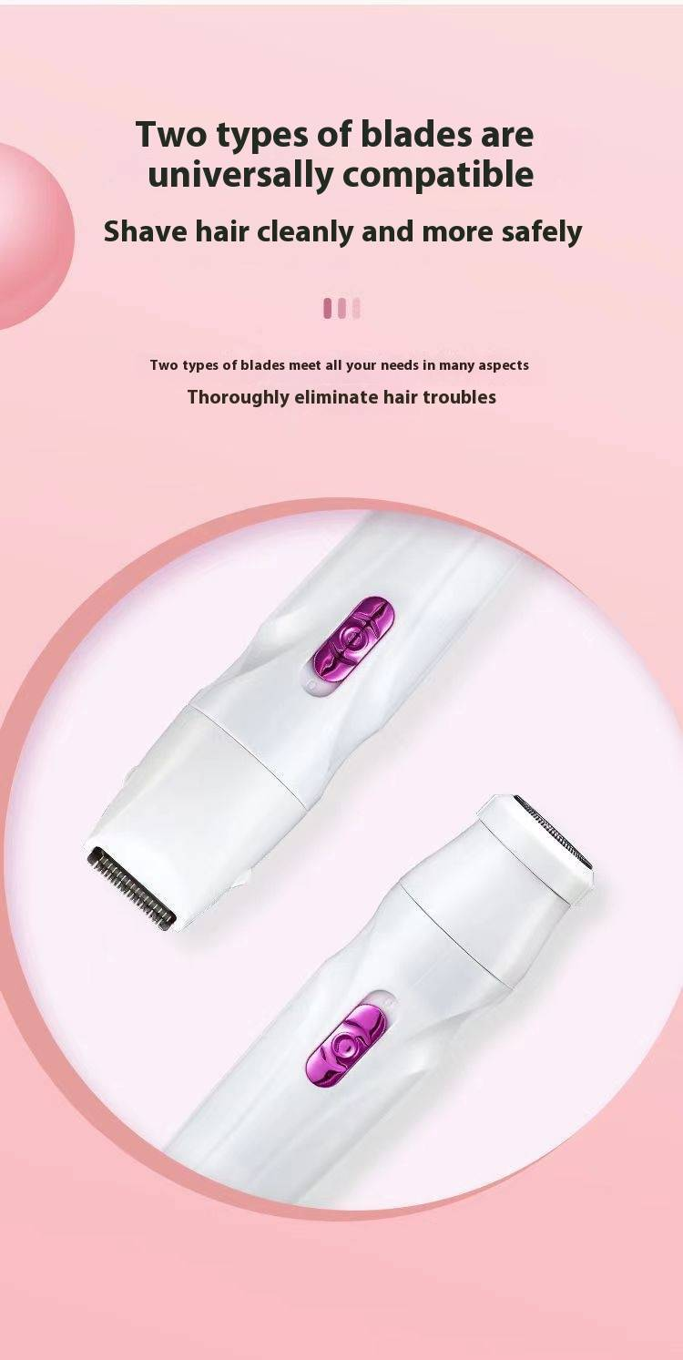 Tagliacapelli elettrico KOMANSI V-818A per donna - Rasoio ricaricabile USB indolore per bikini, ascelle, gambe e corpo intero, impermeabile e portatile_voghion.com