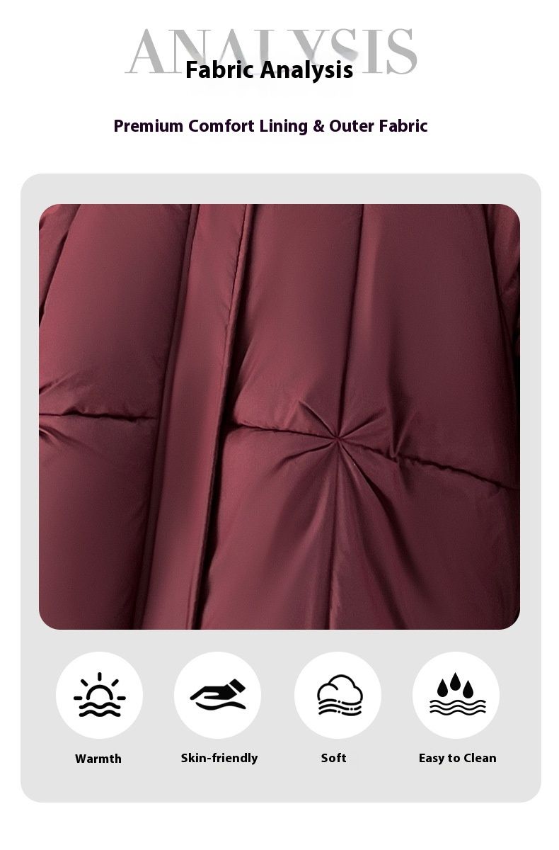 Piumino leggero da donna - Cappotto invernale corto, ampio e caldo con design elegante, capospalla comodo e alla moda_voghion.com