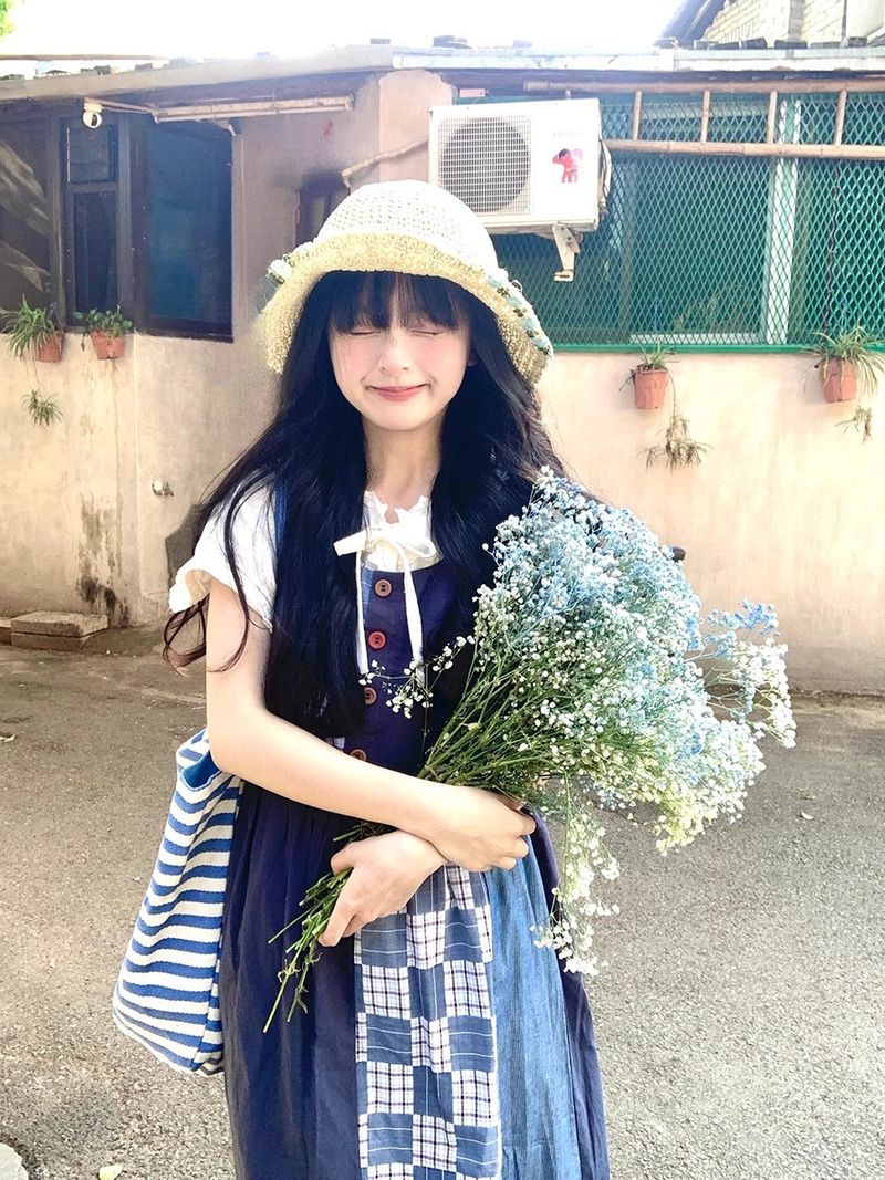 Cappello da sole a tesa larga da donna con motivo floreale, cappello da pescatore in paglia pieghevole, novità 2025_voghion.com