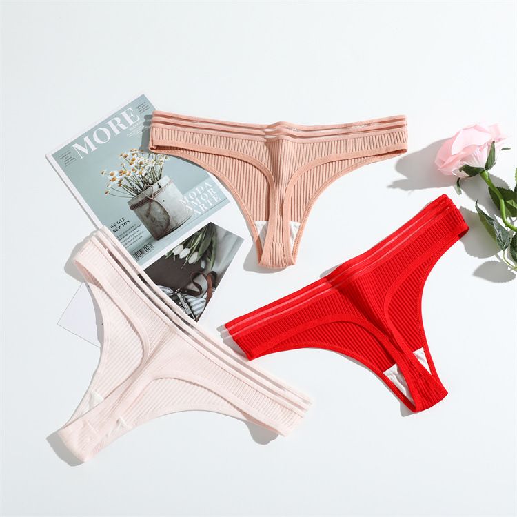 Novas calcinhas T-line para meninas, sexy e sedutoras, calcinhas fio dental com fio para mulheres, cintura baixa, respirável, algodão puro_voghion.com