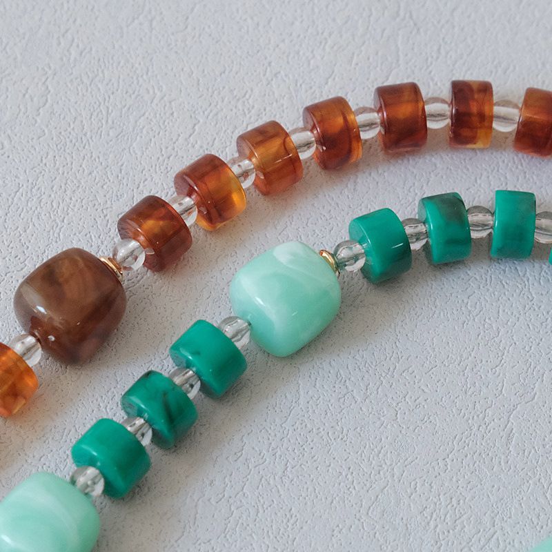 Accessori versatili in acrilico alla moda con perline multicolori, tracolla in resina, corda appesa, catena per telefono_voghion.com