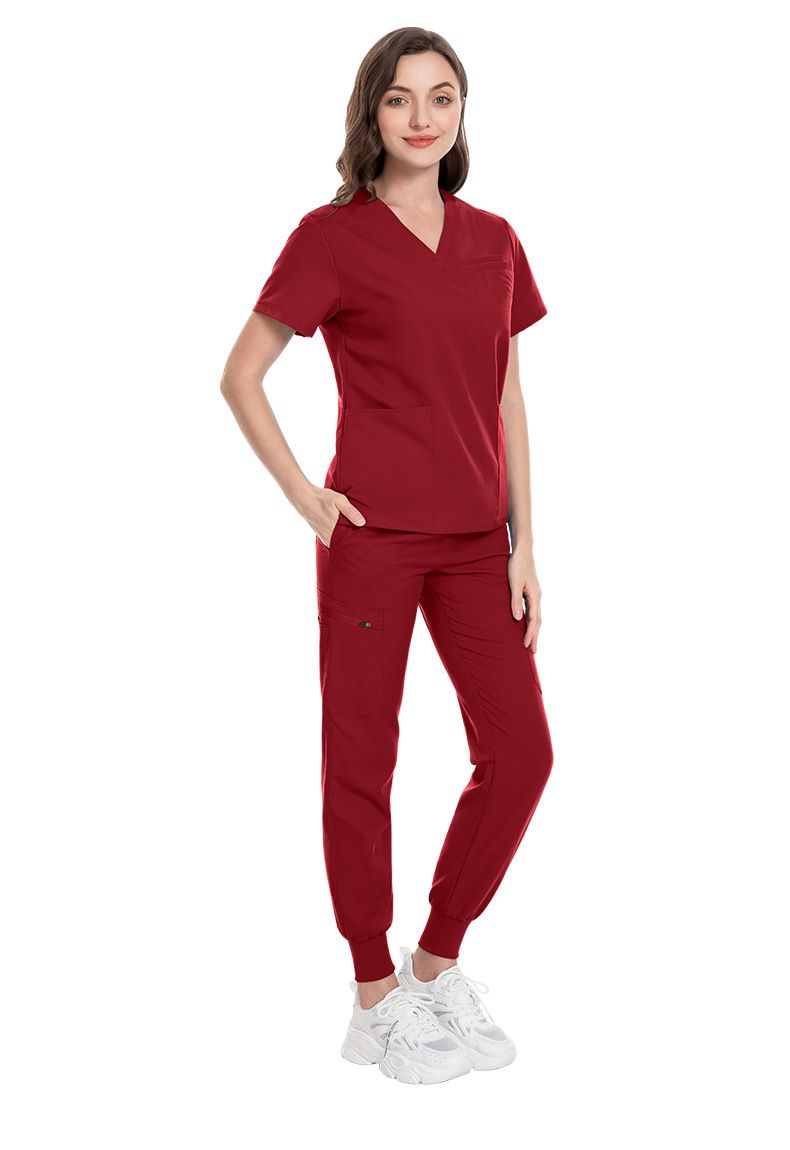 Dametøj Ny Farve, Sygeplejerskeuniform, Kortærmet Håndbørstninguniform Til Kvinder, Mundplejeuniform, Elastisk Hurtigtørrende Håndvaskuniform_voghion.com