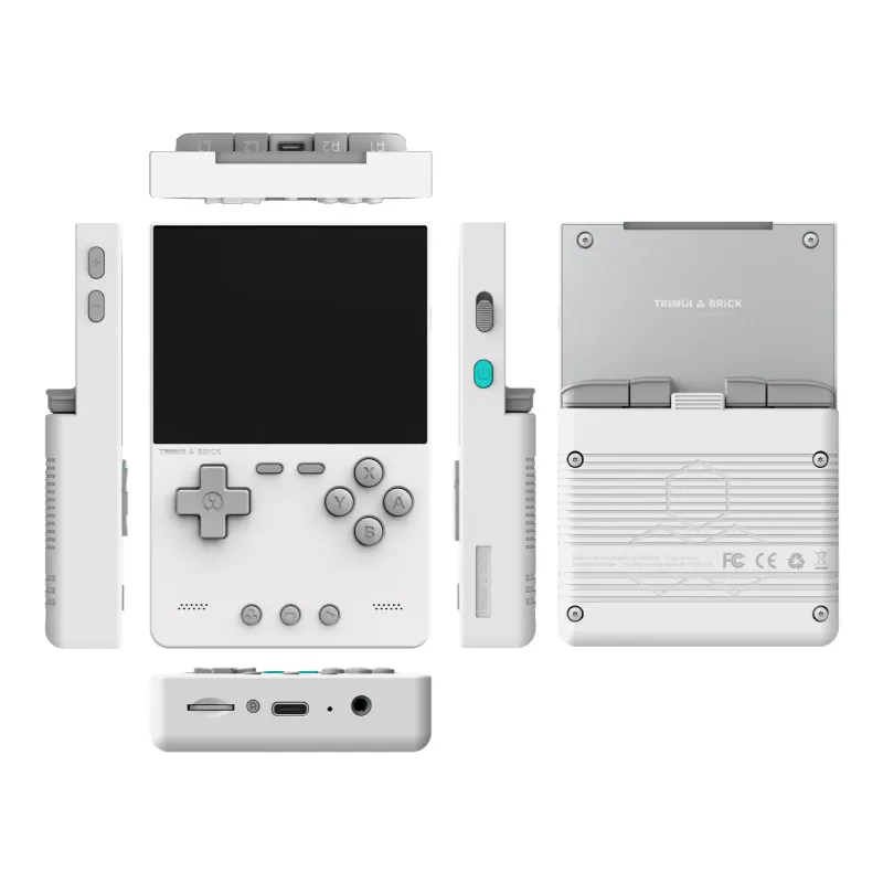 AMPOWN Trimui BRICK Portable Retro Video Games Consoles 3.2'' IPS Screen Handheld Game Players Emulator Linux System_voghion.com