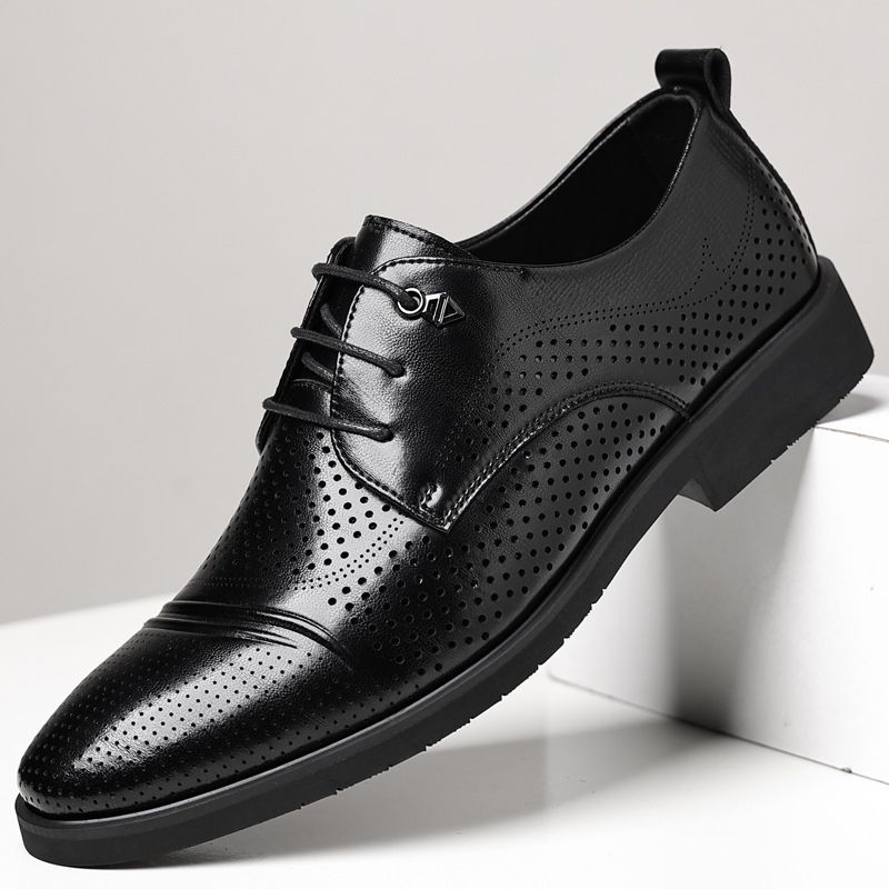 Leder 2025 Frühling Neue Business Formale Herrenmode Plus Größe Derby Schuhe Trend_voghion.com