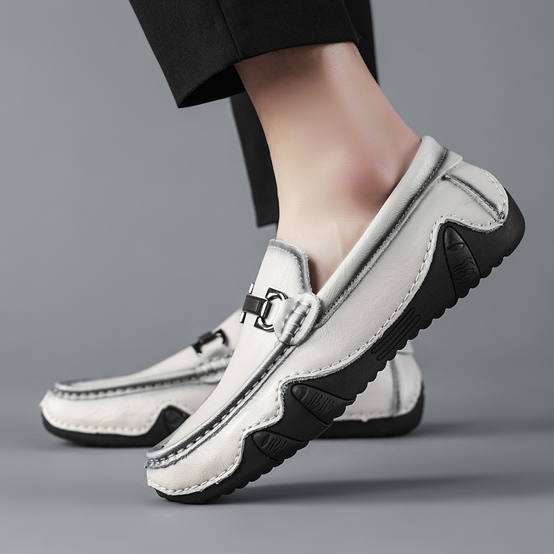 2022 Grouss Casual Liederschueder aus Kou a Bounen, Hären-Quasten-Loafers, Fuerschueder mat engem Fouss_voghion.com