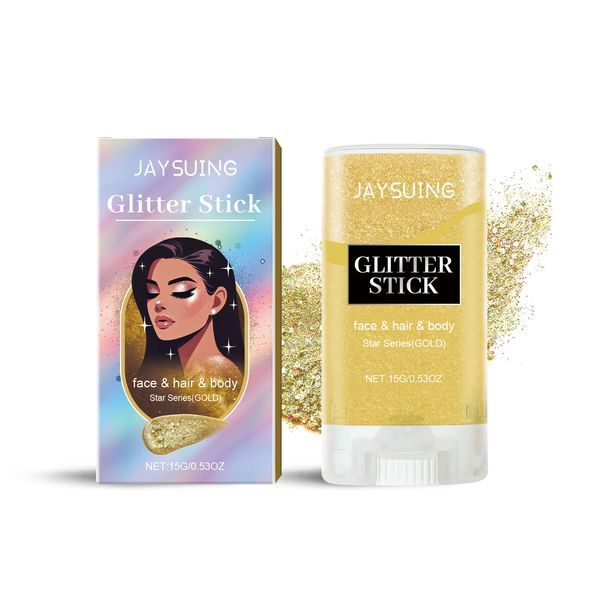 Jaysuing Glitter Glitter Stick Party Dance Party Perform Makeup Makeup Face Body Collarbone Highlights Shine_voghion.com
