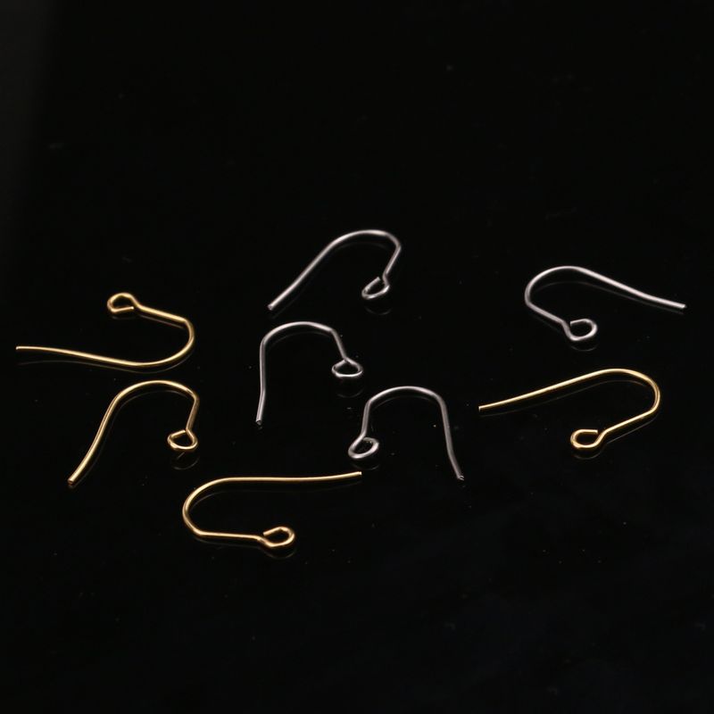Piccolo orecchio a forma di U in acciaio inossidabile e orecchini Accessori per ganci per gioielli fai-da-te, accessori fatti a mano_voghion.com
