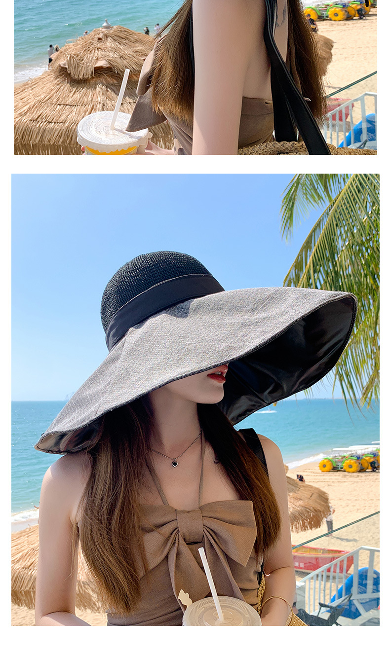 Cappello parasole da dea, cappello estivo con protezione solare per esterni, cappello da pescatore con tesa larga resistente ai raggi UV, cappello da sole da spiaggia_voghion.com