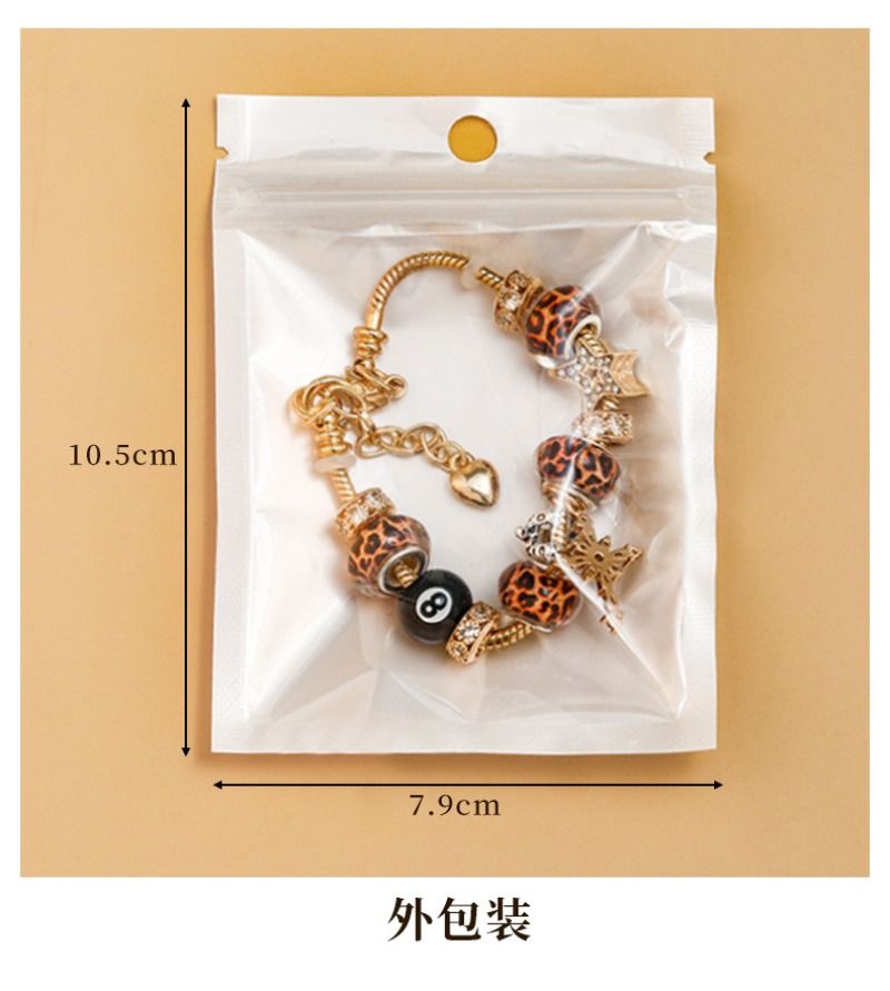 Bracciale con ciondolo leopardato placcato in oro per donna, bracciale con perline in zirconia cubica a forma di croce e stella, gioielli boho audaci e accattivanti_voghion.com